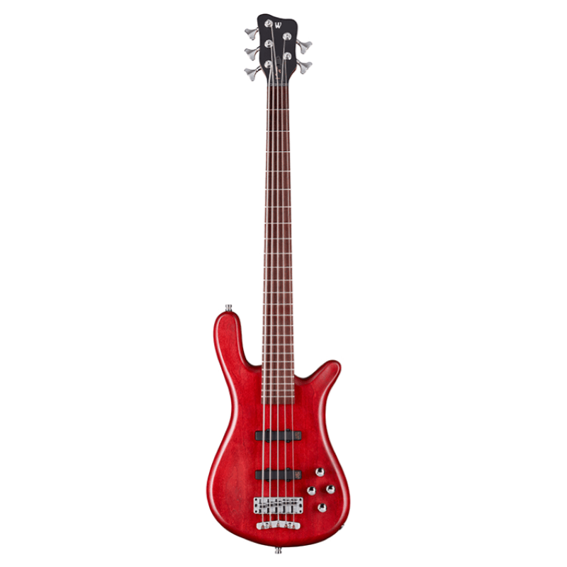 Warwick STREAMER LX 5 - Teambuilt Pro Series - Burgundy Red Transparent Satin