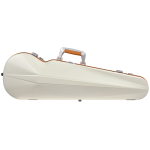 Bam SUP2002XLWO CUSTODIA HIGHTECH" SUPREME ICE CONTOURED IN POLICARBONATO PER VIOLINO - WHITE - ORANGE VERSION"