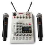 Audio Design Pro PAMX2.12/2UHF-2 Mixer Compatto con 2 Microfoni Palmari Wireless