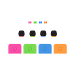 Rode Colors 3 Kit di Cappucci e Targhette per Wireless Go II e Lavalier II