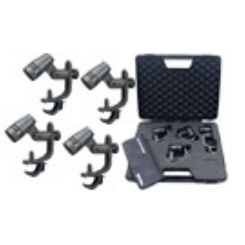 SENNHEISER Valigetta in plastica completa di 4 microfoni e 604 con 4 supporti MZH 604