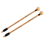 Timpani Mallets Adams NC9, New Classic series, Bamboo, Chamois on Wood