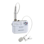 Zoom F2 BT White Registratore Audio con Microfono Lavalier e Controllo Bluetooth Bianco