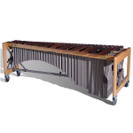 Adams Marimba MAHCC502 5.0 Octaves (C2-C7), Honduras Rosewood, Traveler Frame, Clear Lacquer - Desert