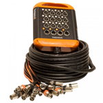 BESPECO XTRA1204L10S STAGEBOX 12 ingressi XLRf + 4 uscite XLRm lunghezza cavo 10 metri a masse separate