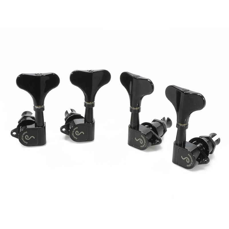 Schaller 5404032270 Meccaniche per basso 2L2R, M4, splitted, nero cromato