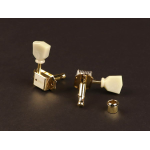 Gotoh SD-90-SL-GG Meccaniche per chitarra, 3x L+ 3x R, rapporto 1:15, tasto keystone, oro