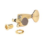 Gotoh SGL-510-L5G Meccaniche per chitarra, 3xL+ 3xR, rapporto 1:18, bottone oro, oro