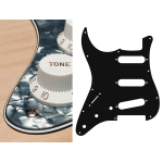 Boston SL-413-PB Battipenna per chitarra elettrica ST, standard, SSS, 3 pot holes, 3-5 switch, lefthanded, 4 strati, pearl black