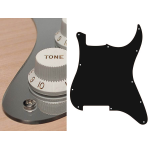 Boston ST-200-MC Battipenna per chitarra elettrica ST, no holes (only screw holes), 2 strati, mirror chrome