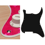 Boston ST-200-PP Battipenna per chitarra elettrica ST, no holes (only screw holes), 2 strati, pearl pink