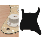 Boston ST-300-PC Battipenna per chitarra elettrica ST, no holes (only screw holes), 3 strati, pearl cream