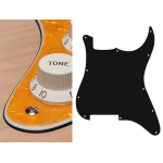 Boston ST-300-PY Battipenna per chitarra elettrica ST, no holes (only screw holes), 3 strati, pearl yellow