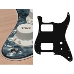 Boston ST-331-PB Battipenna per chitarra elettrica ST, HH, 2 pot holes, toggle switch, 3 strati, pearl black