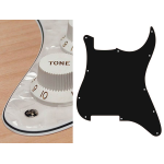 Boston ST-400-PW Battipenna per chitarra elettrica ST, no holes (only screw holes), 4 strati, pearl white