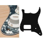 Boston ST-444-PB Battipenna per chitarra elettrica ST, H, 2 pot holes, 4 strati, pearl black