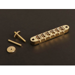 Gotoh Ti-103B-GG Ponte per chitarra elettrica, rotella tune-o-matic spaziatura 74,0mm, sellette in titanio, oro