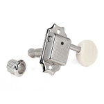 Gotoh SD-90-M5-N Meccaniche per chitarra, 3x L + 3x R, rapporto 1:15, bottone ovale crema, nichel