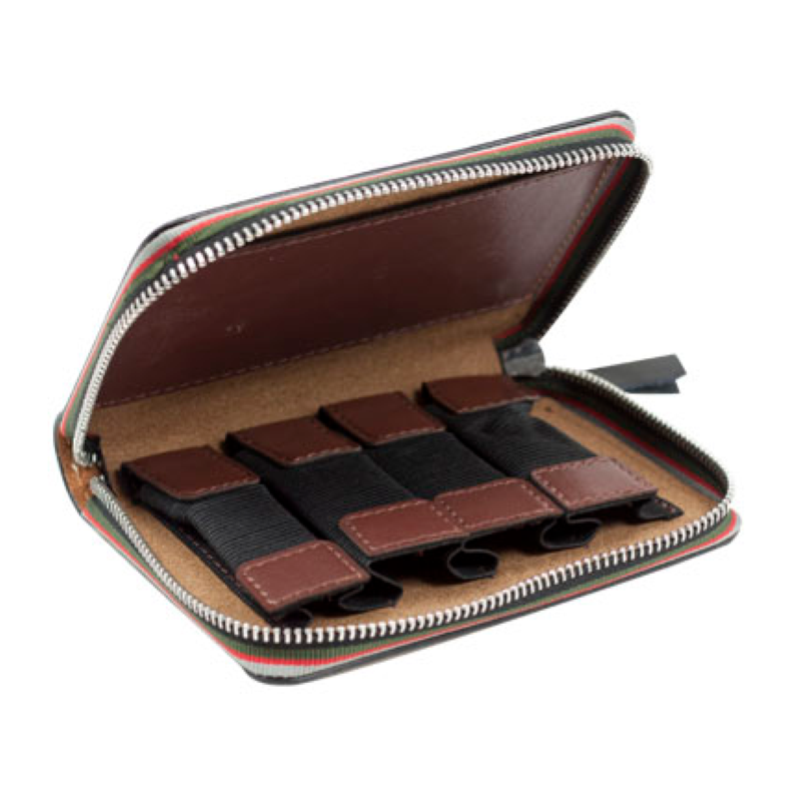 Omebaige Astuccio in Pelle per 4 Bocchini Tromba e Flicorno 