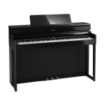 Roland HP704 PE Pianoforte Digitale 88 Tasti in Legno Polished Ebony con Mobile Nero Lucido