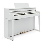 Roland HP704 WH Pianoforte Digitale 88 Tasti in Legno White con Mobile Bianco Satinato