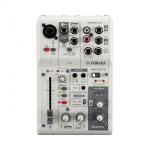 Yamaha AG03MKIIW Mixer Live Straming 3 Canali con Interfaccia Audio USB Bianco