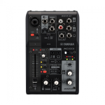 Yamaha AG03MKIIB Mixer Live Straming 3 Canali con Interfaccia Audio USB Nero