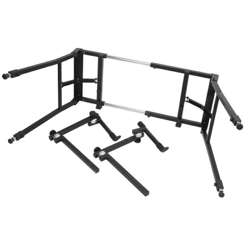 Bespeco BP100TN Supporto per 2 tastiere a 4 gambe