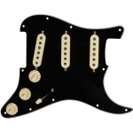 Fender Pre-Wired Strat® Pickguard, Original '57/'62 SSS Black 11 Hole 0992345506