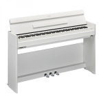 Yamaha YDP S55WH White Pianoforte Digitale 88 Tasti Pesati con Mobile Bianco Satinato