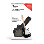 Fender Squier Sonic™ Stratocaster® Pack, Black, Gig Bag,10G 0371720606