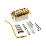 Gotoh NS510TSFE1G Ponte tremolo, passo 10.5mm, blocco in acciaio, selle in acciaio, 2 punti di articolazione, oro