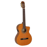 Salvador Cortez Luna CCE Chitarra classica 4/4 elettrificata a spalla mancante - Serie Iberia