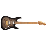 Charvel Pro-Mod DK24 HH 2PT CM Poplar Burl, Caramelized Maple Fingerboard, Transparent Black Burst