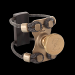 Zac Ligature ZL1212 Brass Wood Legatura per Sax Soprano Bocchini Ebanite Misura Media