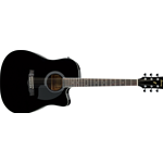 Ibanez PF15ECE BK Chitarra acustica elettrificata spalla mancante finitura Black