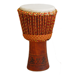 Studio 49 ADJ12 Djembe scolpito a mano in Iroko cm.30