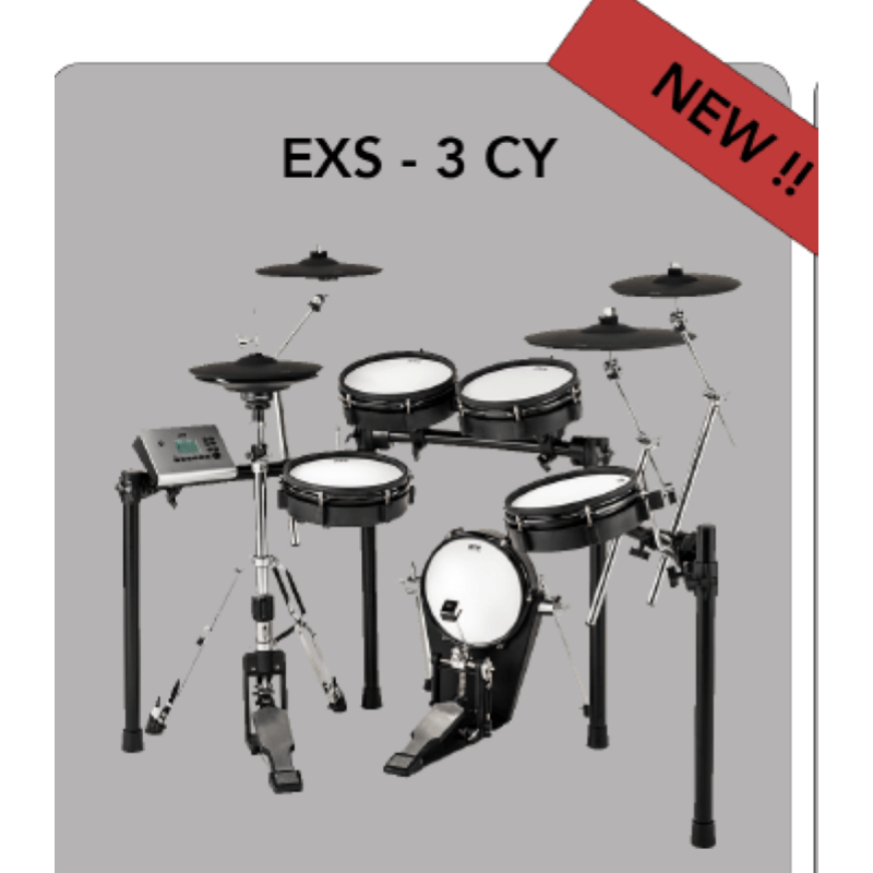 ATV EXS-3 CY con Modulo xD3 Batteria elettronica completa di Stand