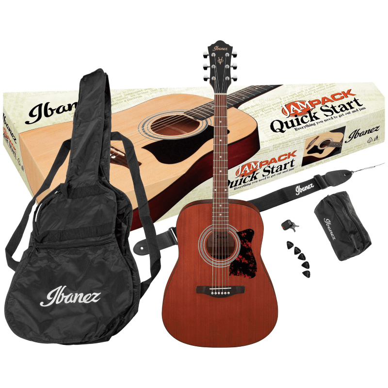 IBANEZ V54NJP OPN Kit chitarra acustica finitura a pori aperti completa di accessori  Chitarre Acustiche
