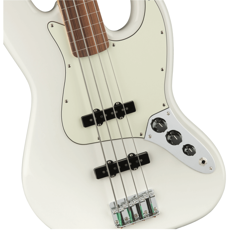 Fender Player Jazz Bass Fretless Polar White tastiera Pau Ferro 0149933515