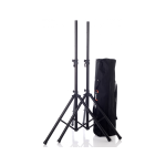 Bespeco SH80N Coppia di supporti per altoparlante con borsa serie stand hard