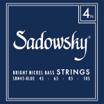 Sadowsky SBN45 Corde  basso elettrico 45-105 Blue Label Nickel