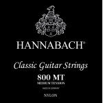 Hannabach 800MT Set chitarra classica Serie 800 Medium tension Argentato