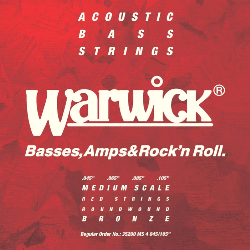 Warwick Red Label Basso Acustico 4 corde 45/105 Set