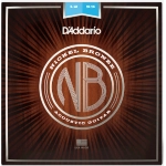 D'addario NB1253 Set Chitarra Acustica Bronze Light 12-53 con capotasto