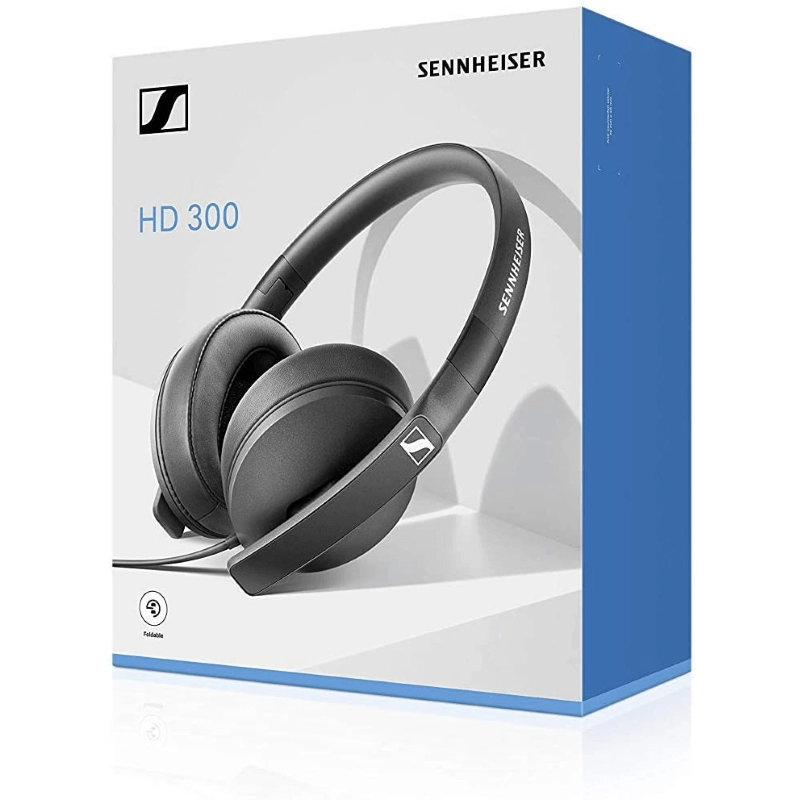 Sennheiser HD 300 Cuffia Circumaurale, 18–20,000 Hz (-10 dB) nera