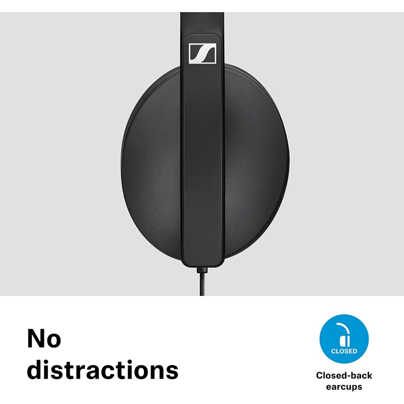 Sennheiser HD 300 Cuffia Circumaurale, 18–20,000 Hz (-10 dB) nera
