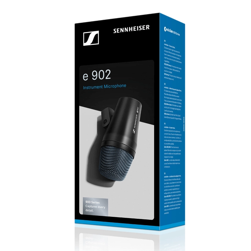Sennheiser e902 - Microfono dinamico per grancassa, basso e tuba