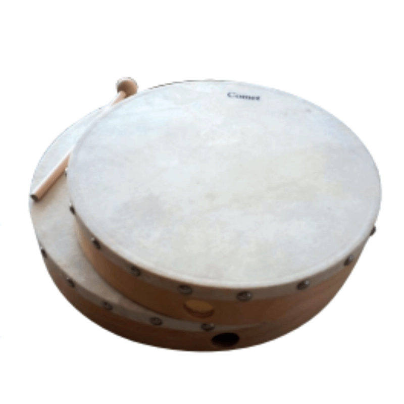 Tamburello Ritmico Pelle naturale Fissa cm.25