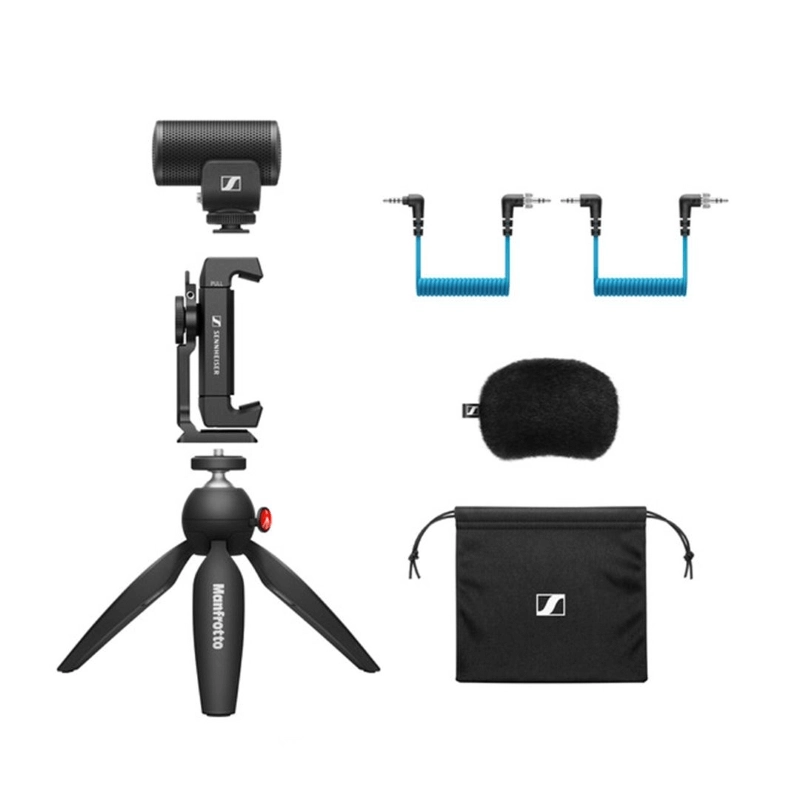 Sennheiser MKE 200 Mobile Kit Microfono per Vlogger con Accessori